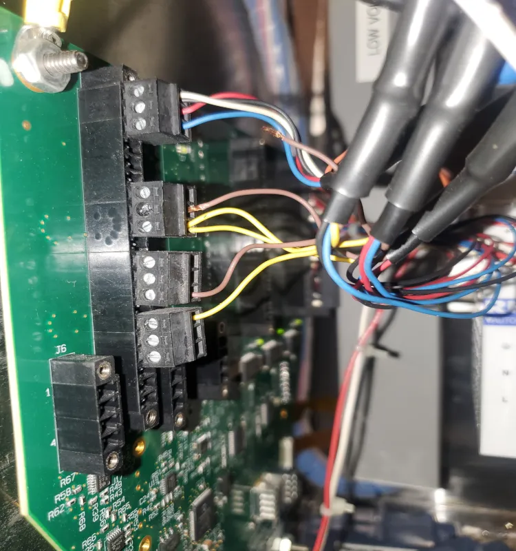 Loose Wiring on Commercial Kitchen Exhaust Fan Controller Board