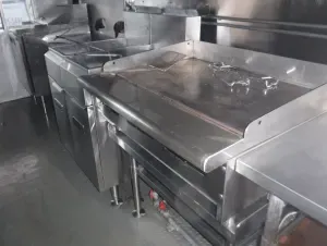 Food Truck Flattop, Fryer, and Prep Station Equipment Cleaned