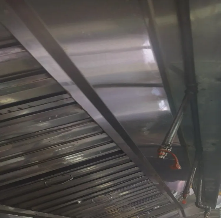 Cleaned Food Truck Filters in Hood