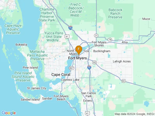 Fat Free Fort Myers Location Map